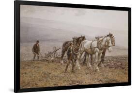 The Ploughman Wilmington Polegate, Near Eastbourne-Joseph Harold Swanwick-Framed Giclee Print