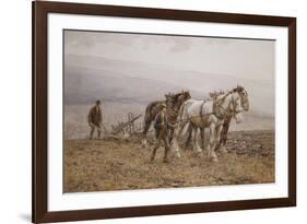 The Ploughman Wilmington Polegate, Near Eastbourne-Joseph Harold Swanwick-Framed Giclee Print