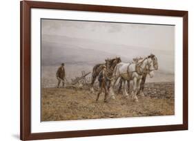 The Ploughman Wilmington Polegate, Near Eastbourne-Joseph Harold Swanwick-Framed Giclee Print