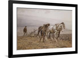 The Ploughman Wilmington Polegate, Near Eastbourne-Joseph Harold Swanwick-Framed Giclee Print