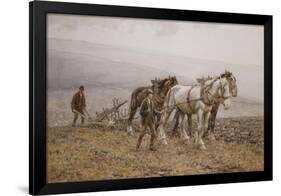 The Ploughman Wilmington Polegate, Near Eastbourne-Joseph Harold Swanwick-Framed Giclee Print