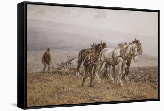 The Ploughman Wilmington Polegate, Near Eastbourne-Joseph Harold Swanwick-Framed Stretched Canvas