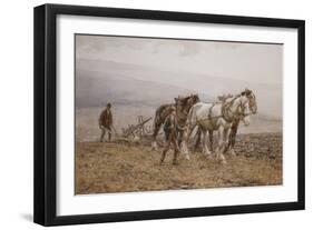 The Ploughman Wilmington Polegate, Near Eastbourne-Joseph Harold Swanwick-Framed Giclee Print