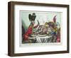 The Plum Pudding in Danger, 1805-James Gillray-Framed Giclee Print