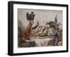 The Plum Pudding in Danger or State Epicures Taking Un Petite Souper, 1805-John Corbet Anderson-Framed Giclee Print