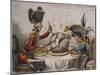 The Plum Pudding in Danger or State Epicures Taking Un Petite Souper, 1805-John Corbet Anderson-Mounted Giclee Print