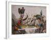 The Plum Pudding in Danger or State Epicures Taking Un Petite Souper, 1805-John Corbet Anderson-Framed Giclee Print