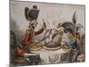 The Plum Pudding in Danger or State Epicures Taking Un Petite Souper, 1805-John Corbet Anderson-Mounted Giclee Print