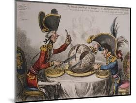 The Plum Pudding in Danger or State Epicures Taking Un Petite Souper, 1805-John Corbet Anderson-Mounted Giclee Print