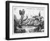 "The Plumb-Pudding in Danger" Napoleon and Pitt Carve up the World at Dinner-Gillray-Framed Art Print