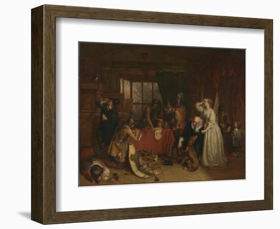 The Plundering of Basing House-Charles Landseer-Framed Giclee Print