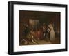 The Plundering of Basing House-Charles Landseer-Framed Giclee Print