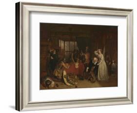 The Plundering of Basing House-Charles Landseer-Framed Giclee Print