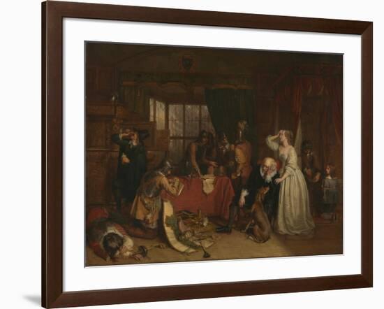 The Plundering of Basing House-Charles Landseer-Framed Giclee Print