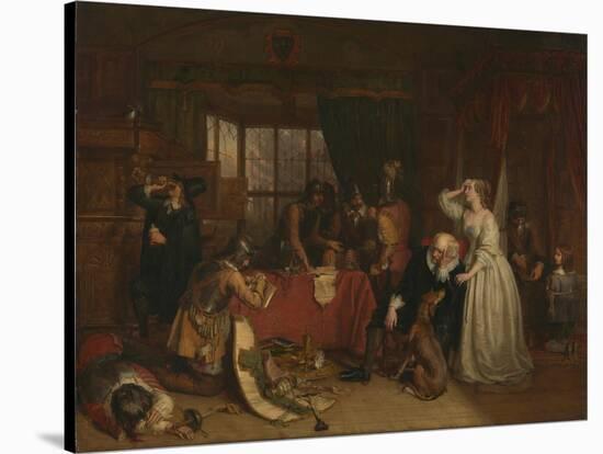 The Plundering of Basing House-Charles Landseer-Stretched Canvas