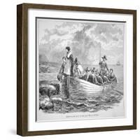 The Plymouth Colony in America in 1620 (Litho)-American-Framed Giclee Print
