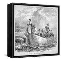 The Plymouth Colony in America in 1620 (Litho)-American-Framed Stretched Canvas