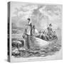 The Plymouth Colony in America in 1620 (Litho)-American-Stretched Canvas