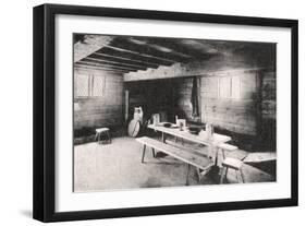 The Plymouth Colony's First Trading Post, Bourne, Massachusetts, USA, C1900s-null-Framed Giclee Print