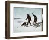 The Poachers. 1867 (Oil on Canvas)-Gustave Courbet-Framed Giclee Print
