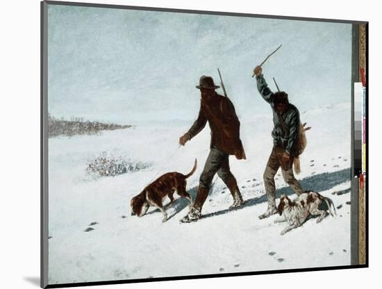 The Poachers. 1867 (Oil on Canvas)-Gustave Courbet-Mounted Giclee Print