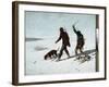 The Poachers. 1867 (Oil on Canvas)-Gustave Courbet-Framed Giclee Print