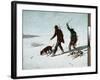 The Poachers. 1867 (Oil on Canvas)-Gustave Courbet-Framed Giclee Print