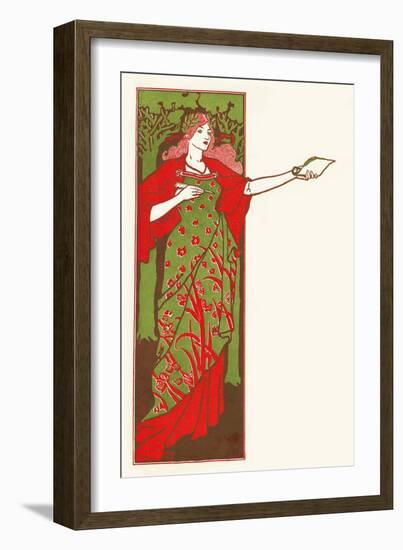 The Pocket Magazine, April, 1896-Louis Rhead-Framed Art Print