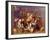 The Podiatrist Or Foot Surgeon-David Teniers-Framed Art Print