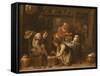 The Podiatrist Or Foot Surgeon-David Teniers-Framed Stretched Canvas