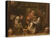 The Podiatrist Or Foot Surgeon-David Teniers-Stretched Canvas