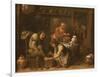 The Podiatrist Or Foot Surgeon-David Teniers-Framed Art Print