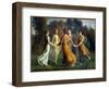 The Poem of the Soul; Sun Rays. Painting by Anne Francois Louis Janmot (1814-1892), 19Th Century. O-Louis Janmot-Framed Giclee Print