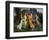 The Poem of the Soul; Sun Rays. Painting by Anne Francois Louis Janmot (1814-1892), 19Th Century. O-Louis Janmot-Framed Giclee Print