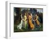 The Poem of the Soul; Sun Rays. Painting by Anne Francois Louis Janmot (1814-1892), 19Th Century. O-Louis Janmot-Framed Giclee Print