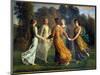 The Poem of the Soul; Sun Rays. Painting by Anne Francois Louis Janmot (1814-1892), 19Th Century. O-Louis Janmot-Mounted Giclee Print