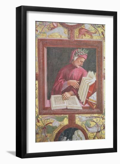 The Poet Dante Detail from the Last Judgement Cycle in the Chapel of San Brixio, 1499-1504-Luca Signorelli-Framed Giclee Print