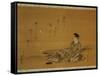 The Poet Kakinomoto No Hitomaro-null-Framed Stretched Canvas