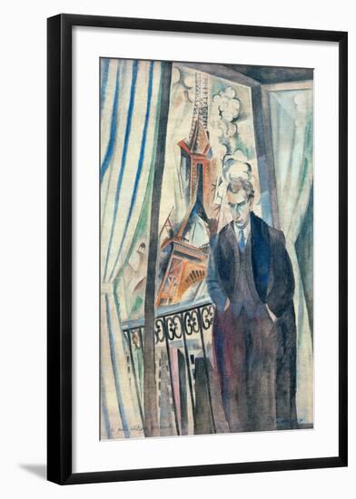 The Poet Philippe Soupault, 1922-Robert Delaunay-Framed Giclee Print