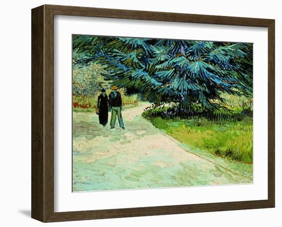 The Poet's Garden, Arles 1888-Vincent van Gogh-Framed Giclee Print