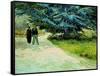 The Poet's Garden, Arles 1888-Vincent van Gogh-Framed Stretched Canvas