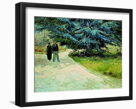 The Poet's Garden, Arles 1888-Vincent van Gogh-Framed Premium Giclee Print