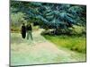 The Poet's Garden, Arles 1888-Vincent van Gogh-Mounted Premium Giclee Print