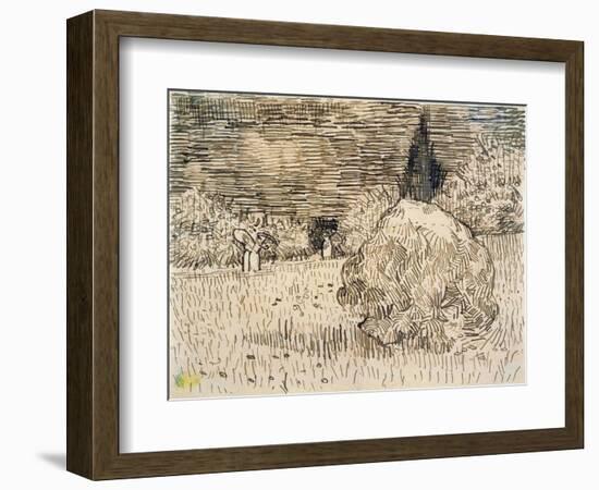 The Poet's Garden-Vincent van Gogh-Framed Giclee Print