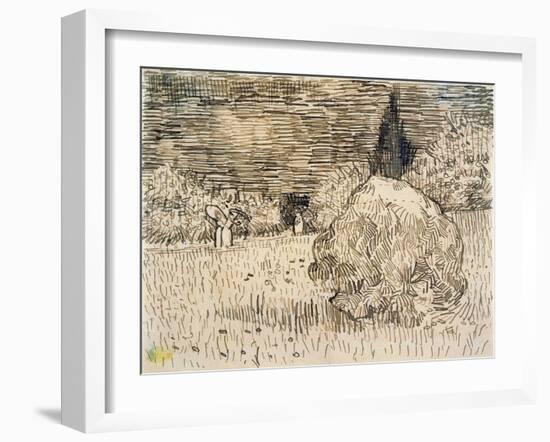 The Poet's Garden-Vincent van Gogh-Framed Giclee Print