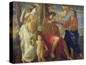 The Poet's Inspiration-Nicolas Poussin-Stretched Canvas
