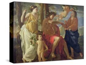The Poet's Inspiration-Nicolas Poussin-Stretched Canvas