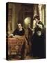 The Poet's Theme-John Callcott Horsley-Stretched Canvas