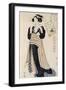 The Poet Sei Shonagon as a Courtesan-Kikugawa Toshinobu Eizan-Framed Giclee Print