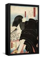 The Poet Sosei Hoshi: the Actor Matsumoto Koshiro V as Ishikawa Goemon, 1852-Utagawa Kunisada-Framed Stretched Canvas